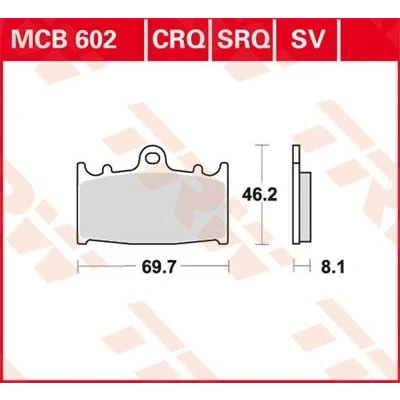 Bilde av TRW Hyper Carbon Racing MCB602CRQ Bremseklosser