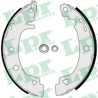 Bilde av Bremsesko sett, Bakaksel, alfa romeo,fiat,lancia,renault, 0060703319, 60703319, 60750207, 9947106