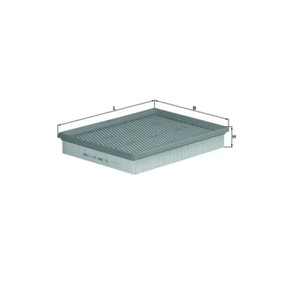 Bilde av MAHLE ORIGINAL LX 1758 Luftfilter 39,0 190 256,0 Filterinnsats CHRYSLER: PT Cruiser Stasjonsvogn