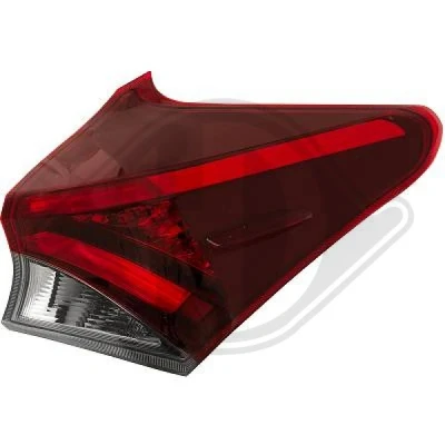 Bilde av DIEDERICHS 6660190 Baklykter høyre ytre del LED uten pæreholder, med TOYOTA: Auris Stasjonsvogn