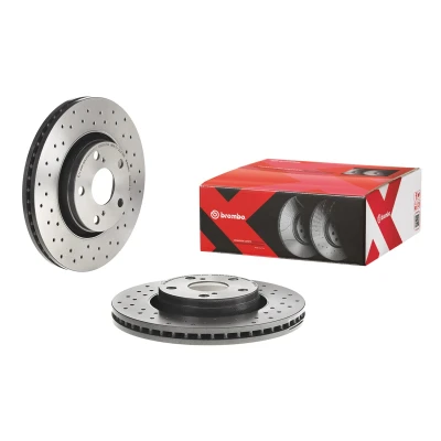 Bilde av BREMBO XTRA LINE 09.B043.1X Bremseskiver 295 26 5 perforert / ventilert belagt høy karbon TOYOTA: Avensis III Stasjonsvogn, Auris Stasjonsvogn