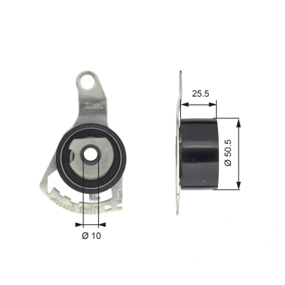 Bilde av GATES FleetRunner Micro V Stretch Fit T43056 Strammerull, tannrem