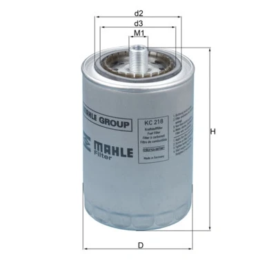 Bilde av MAHLE ORIGINAL KC 218 Drivstoffilter Påskruingsfilter