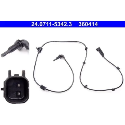 Bilde av ATE 24.0711 5342.3 ABS Sensor 1245 OPEL: Insignia A Sports Tourer, Sedan, Hatchback, SAAB: 9 5 Sedan