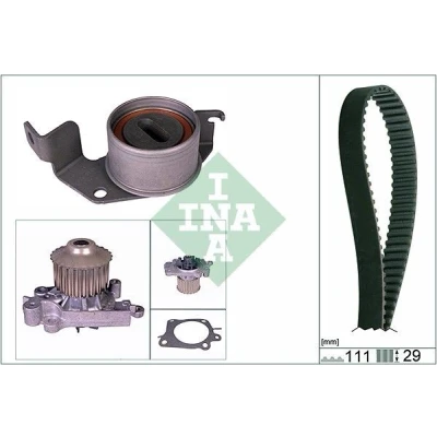 Bilde av INA 530 0302 30 vannpumpe + Registerreimsett med MITSUBISHI: Carisma Sedan, Hatchback