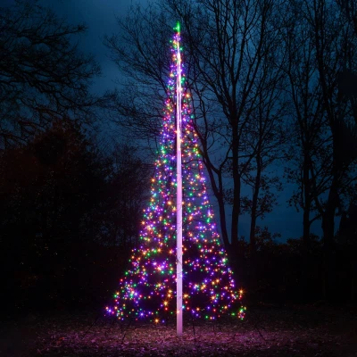 Bilde av Fairybell LED juletrær Flaggstangbelysning 6 meter 1200 lys Varm hvit