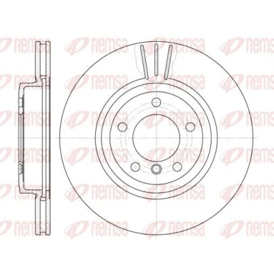 Bilde av REMSA 6598.10 Bremseskiver framaksel 325, 325 24,9 5 ventilert BMW: 3 Coupé, Touring, Sedan, TOYOTA: Previa / Estima II, Camry V Sedan