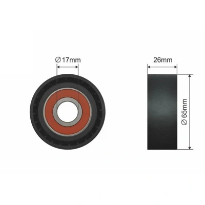 Bilde av Strammerull, kilerem med ribber, bmw, 11 28 7 823 199, 11287823199, 7823199