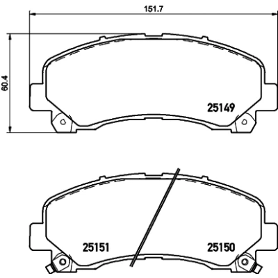 Bilde av HELLA 8DB 355 020 171 Bremseklosser med akustisk slitasjevarsel tilbehør ISUZU: D Max 1 Pickup, II Pick up,