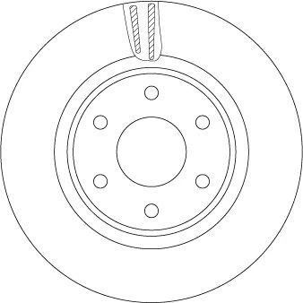 Bilde av TRW DF7458S Bremseskiver 296 28 6 114,3 ventilert spraylakkert NISSAN: NP300 Navara Pick up