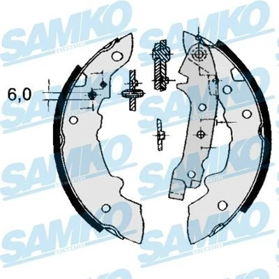 Bilde av Bremsesko sett SAMKO 84320